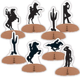 Western Silhouette Mini Table Centerpieces