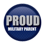 Proud Military Parent Button