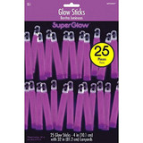 4" Super Glow Stick Mega Value Pack - Purple