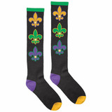 Mardi Gras Light Up Knee Socks, One Size