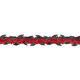 Grad Tinsel Garland - Apple Red