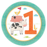 Barnyard Birthday 1st Birthday Dessert Plates