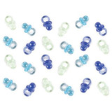 Mini Blue Pacifier Baby Shower Favor Charms