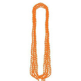 Metallic Orange Bead Necklaces