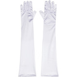 White Long Women Gloves