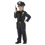 Police Officer Costume For 3-4 Years Toddlers
