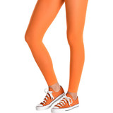 Adult Costume Footless Tights - Orange