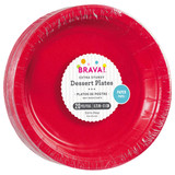 6.75" Apple Red Round Paper Plates