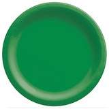 10" Festive Green Round Paper Plates