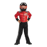 Boys Turbo Racer Muscle Jumpsuit Costume, Toddlers 3 - 4 Years