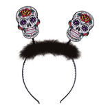 Day of The Dead Sugar Skull Headbands, Multicolored