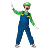 Super Mario Brothers Luigi Deluxe Halloween Costume - Medium