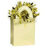Foil and Paper Gold Mini Tote Balloon Weight