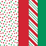 Christmas Stripes Printed Tissue Paper