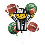 5 Piece Football Balloon Bouquet