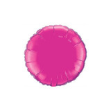 18" Magenta Round Flat Foil Balloon