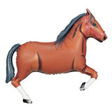 43" Brown Horse Shaped Jumbo Foil Balloon