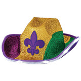 Mardi Gras Light-Up Cowboy Hat