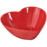 7" Red Heart Shaped Bowl