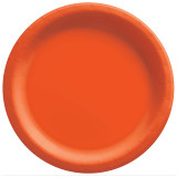 7 Orange Peel Round Paper Plates