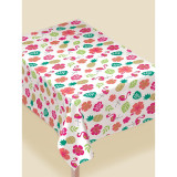 Summer Luau Aloha Flannel-Backed Table Cover