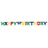 Happy Birthday Letter Banner - Multicolor