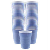 Plastic Cups Pastel Blue, 18 Oz