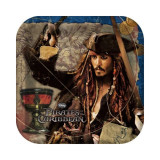 9" Pirates of the Caribbean Square Paper Plates