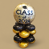 Class of 2024 Gold and Black Centerpiece