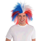 Crazy Party Wig - Red White and Blue