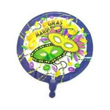 18 Inch Mardi Gras Masks Foil Balloon