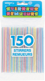 Plastic Straw Stirrers 150 Count
