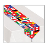 Printed International Flag Table Runner