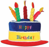 Plush Happy Birthday Cake Hat