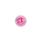 My 3rd Birthday Satin Button Pink 2" Party Accessory