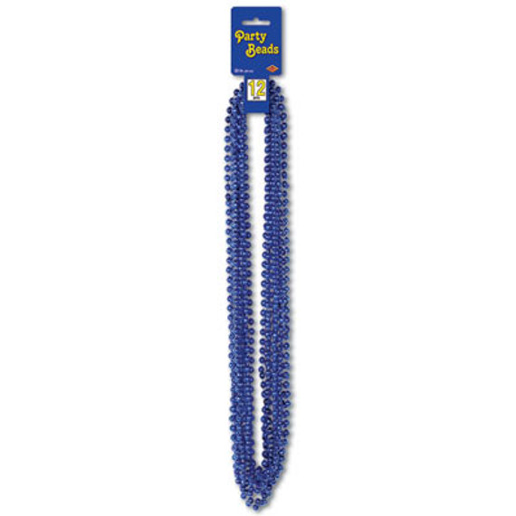 Party Beads Small Round (Blue) Party Accessory