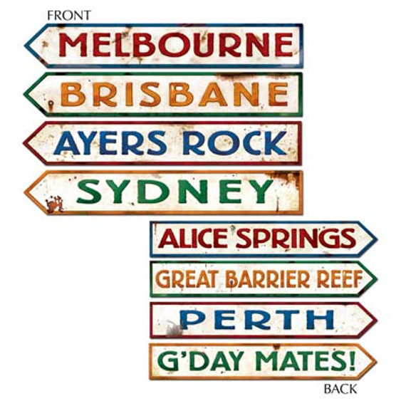 Australian Street Signs Cutouts