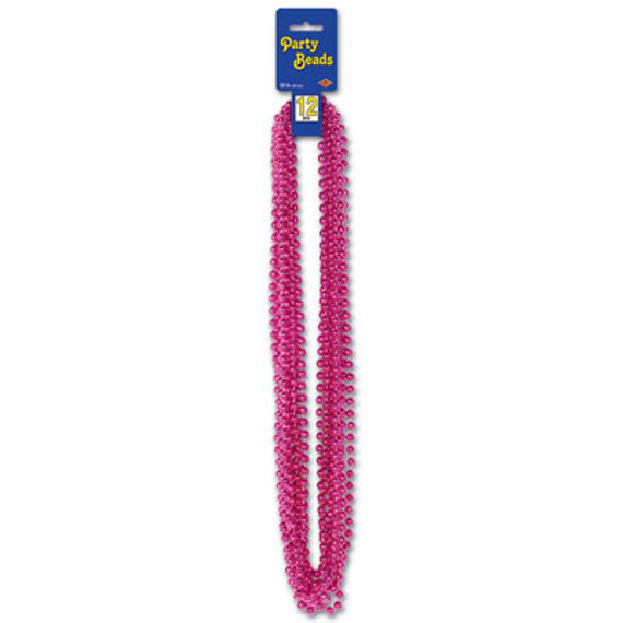 Cerise Party Beads