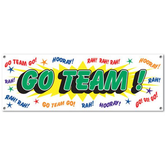 Go Team! Sign Banner