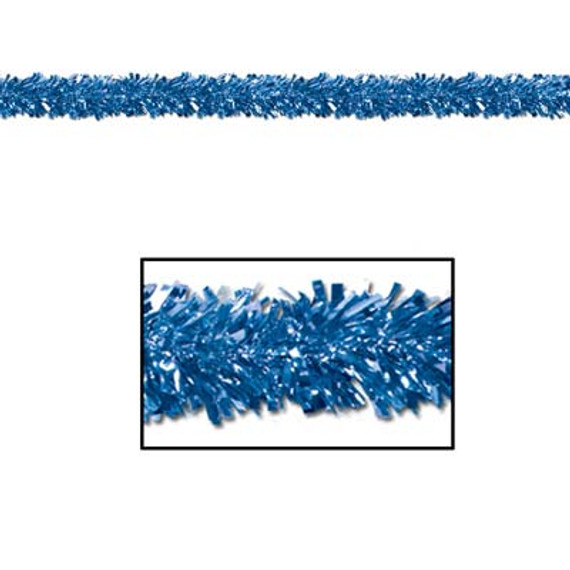 6-Ply FR Metallic Blue Festooning Garland