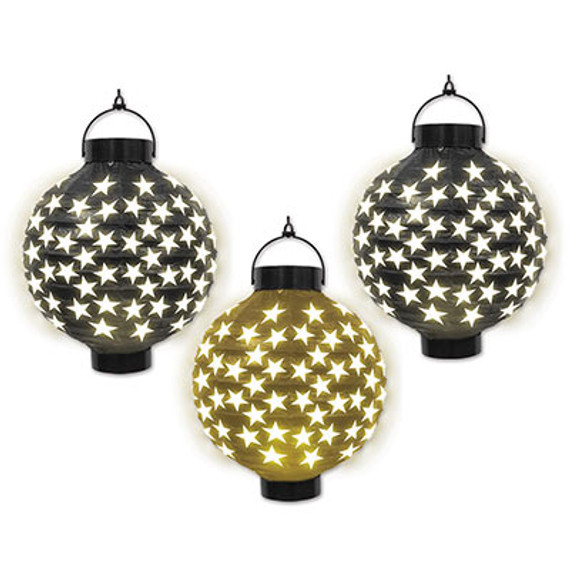 8-Inch Light-Up Paper Lanterns