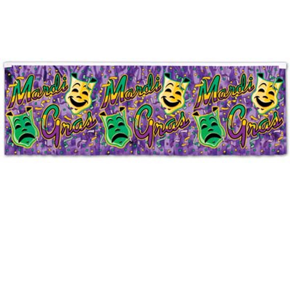 FR Metallic Mardi Gras Fringe Banner