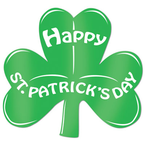 Printed Foil Shamrock Cutout