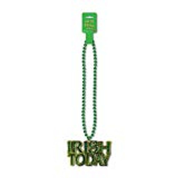 Beads w/Irish Today Medallion