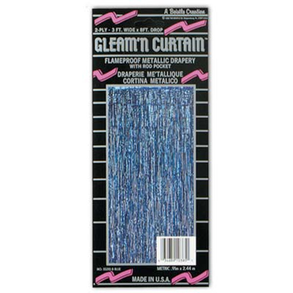 1-Ply FR Gleam 'N Curtain-Blue