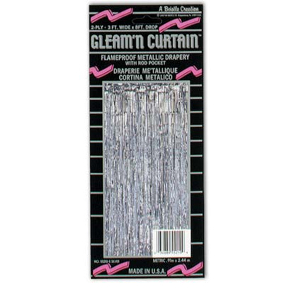 1-Ply FR Gleam 'N Curtain-Silver