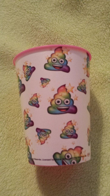 Rainbow Poop Emoji 16Oz Plastic Cup