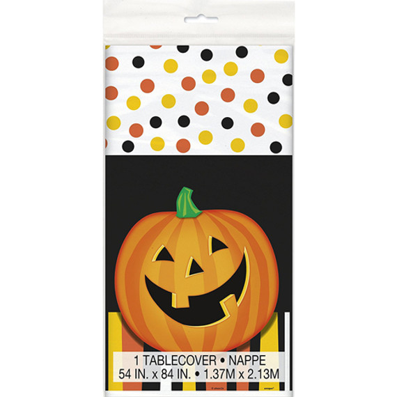 Smiling Pumpkin Tablecover 54X84