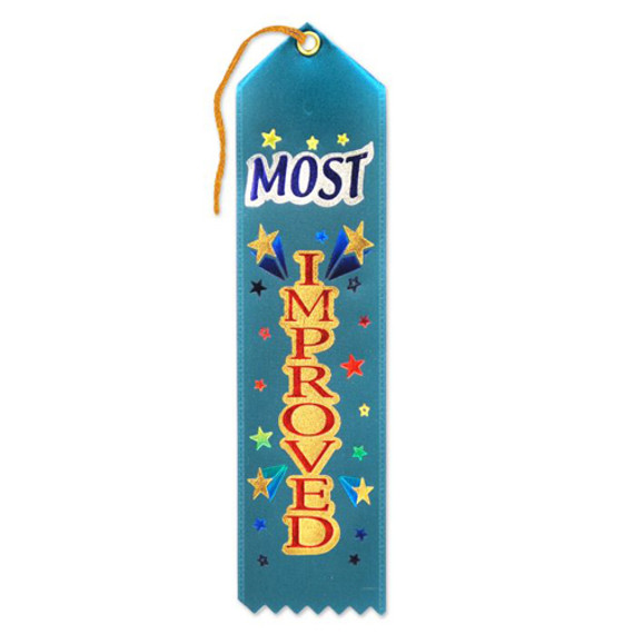 Most Improved Award Ribbon