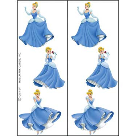 2 Disney Cinderella Tattoos Sheets